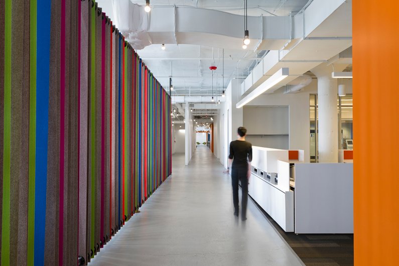 CNC Cut Wool Felt along hallway